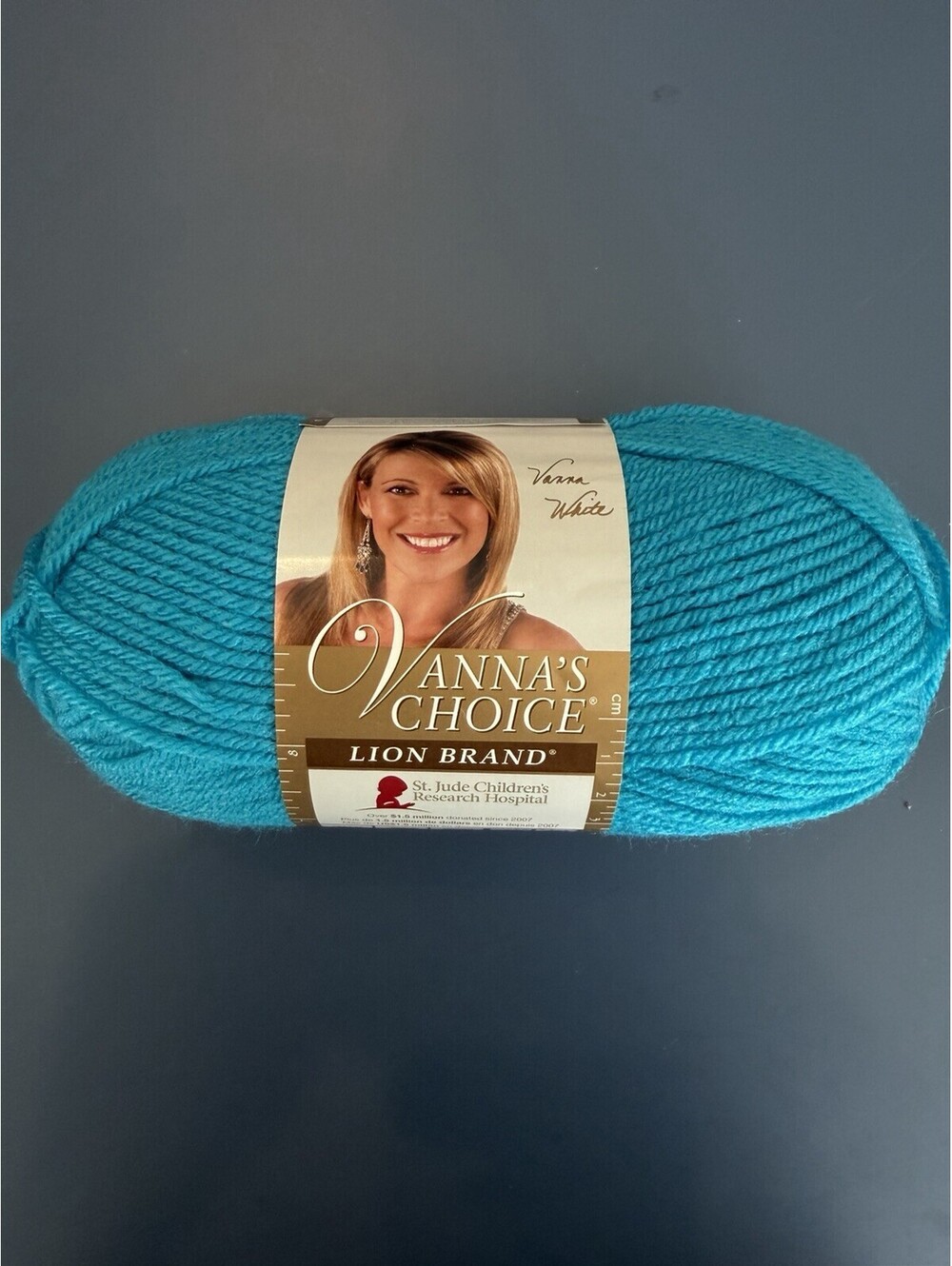 Vtg Lion Brand Vanna’s Choice Yarn 100% Acrylic 3.5 Ounces Aqua Rare Color New